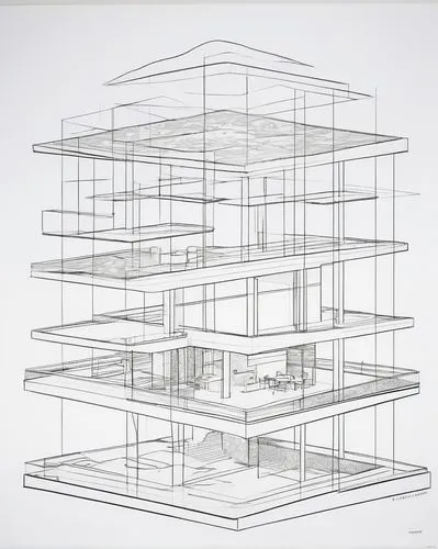 revit,sketchup,multistorey,wireframe graphics,frame drawing,wireframe,associati,multi-story structure,kirrarchitecture,unbuilt,architect plan,house drawing,rectilinear,cantilevered,orthographic,cantilevers,glass facade,architettura,passivhaus,habitaciones,Art,Artistic Painting,Artistic Painting 04