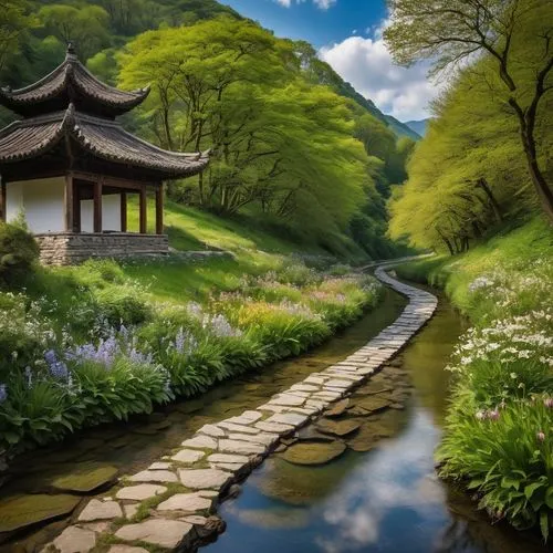 landscape background,world digital painting,japan landscape,nature background,japan garden,nature wallpaper,green landscape,spring background,home landscape,nature landscape,japanese garden,springtime background,japanese floral background,fantasy landscape,asian architecture,beautiful landscape,background view nature,oriental painting,japanese art,zen garden,Photography,General,Natural