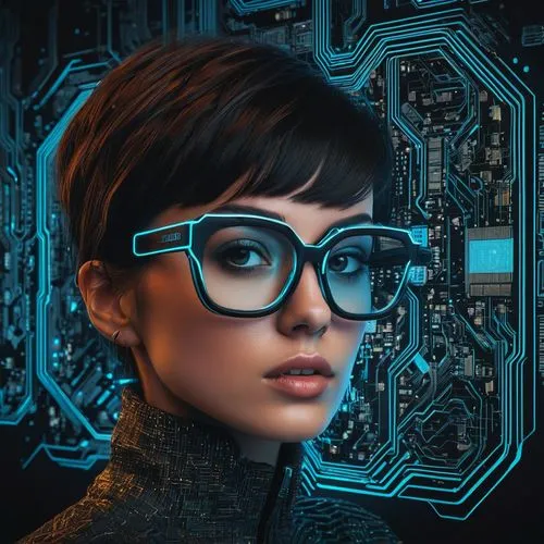 cyber glasses,girl at the computer,librarian,technologist,sci fiction illustration,computerologist,cyberia,cyberpunk,technological,computadoras,computer graphic,computervision,velma,cyberangels,vector girl,geordi,women in technology,lenscrafters,programadora,cyborg,Photography,General,Sci-Fi