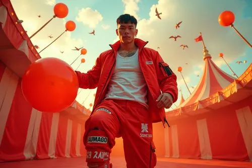 mgk,siva,red balloons,leehom,kells,red balloon,Illustration,Abstract Fantasy,Abstract Fantasy 12