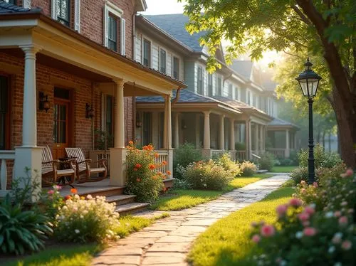 rowhouses,haddonfield,kleinburg,townhomes,old linden alley,row houses,vailsburg,kulpsville,townhouses,zionsville,front porch,row of houses,old victorian,ravenswood,elizabethtown,kentuckiana,jonesborough,shepherdstown,hurstbourne,cedarburg,Photography,General,Realistic