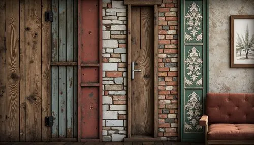 antique background,vintage background,vintage wallpaper,rusty door,wooden wall,brick background,wooden door,wooden background,wooden shutters,old door,wall texture,wall of bricks,terracotta tiles,brick wall background,patterned wood decoration,antiqued,tiled wall,art nouveau frames,wood background,cork wall