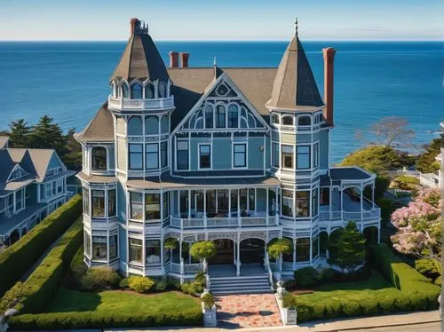 victorian,old victorian,victorian house,henry g marquand house,esalen,victorian style,miramare,victoriana,rosecliff,new england style house,rosmersholm,marylhurst,oceanfront,palladianism,dreamhouse,larnach,seacliff,house of the sea,house by the water,grand hotel,Illustration,Black and White,Black and White 16