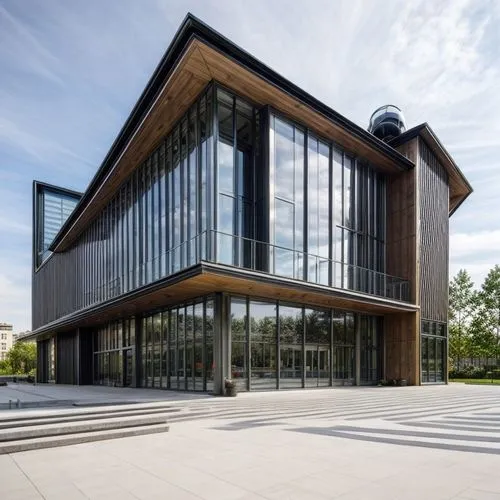 kettunen center,glass facade,performing arts center,new building,metal cladding,christ chapel,music conservatory,dupage opera theatre,structural glass,archidaily,glass building,modern architecture,glass facades,lecture hall,performance hall,newly constructed,university library,new town hall,modern building,new city hall,Architecture,Commercial Building,Modern,Industrial Modernism