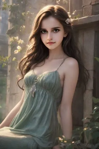 celtic woman,margairaz,margaery,saria,rapunzel,gothel,fantasy woman,celtic queen,fairy queen,green dress,fae,katherina,tvd,enchanting,morgana,faery,girl in a long dress,faerie,elvish,enchantress,Photography,Realistic