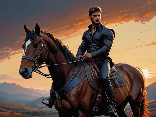 muscular male, horse-human hybrid, majestic appearance, strong legs, horse's body, human upper body, handsome face, short hair, piercing eyes, muscular chest, defined waist, horse's tail, hooves, leat