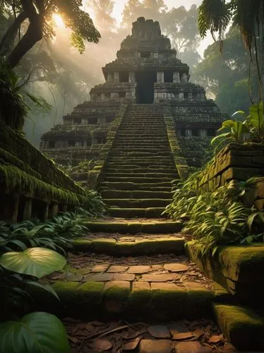 palenque,yavin,tikal,pakal,mayan,amazonica,calakmul,azteca,yaxchilan,aztecas,rathas,mesoamerican,chichen itza,aztec,ziggurat,step pyramid,yasuni,xunantunich,ancient city,copan,Conceptual Art,Daily,Daily 28