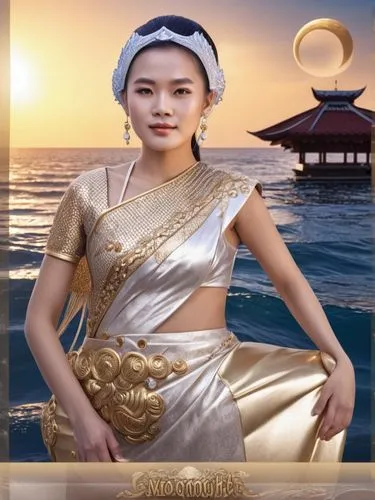 นางเงือกคนครึ่งปลา ชุดไทย,rem in arabian nights,oriental princess,asian costume,amphitrite,asian culture,concubine,asian woman,qimin,oriental girl,korean culture,rammasun,yuanpei,goldmoon,xiaoxi,qiong