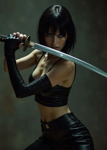 kunoichi,swordswoman,katana,bloodrayne,beautiful girls with katana,mileena,Conceptual Art,Daily,Daily 30