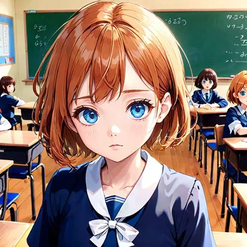 worried girl,classroom training,classroom,the girl's face,cinnamon girl,school starts,school start,tsumugi kotobuki k-on,anime 3d,class room,euphonium,bulli,anime cartoon,heterochromia,pupils,schools,teacher,hinata,anime girl,detention,Anime,Anime,Traditional