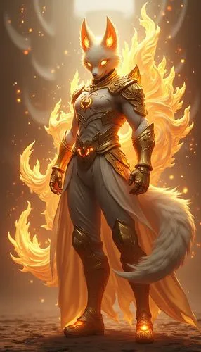 garrison,outfox,fireheart,pyrokinesis,fire background,firecat