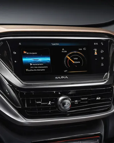 Explain the latest technological features in Saipa vehicles.,automotive navigation system,radio for car,car dashboard,car radio,stereo system,buick enclave,buick encore,vehicle audio,plug-in system,te