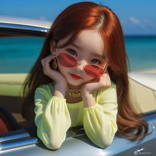 redhead doll,rohee,cute cartoon character,girl in car,girl and car,heyne,yoeun,seomin,handong,eung,cute cartoon image,seob,hara,doryeong,jiu,eul,girl sitting,tiffany,mignonne,girl doll,Photography,Gen