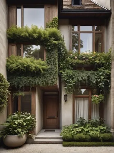 garden elevation,paris balcony,green living,forest house,apartment building,townhouse,landscaped,balcony garden,townhome,pteris,an apartment,arborvitae,boxwood,greenhaus,beautiful home,house plants,apartment house,greenhut,exzenterhaus,landhaus,Photography,Black and white photography,Black and White Photography 15