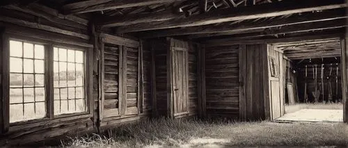 Rustic, abandoned, old wooden barns, rural landscape, rolling hills, overgrown with wildflowers, vines crawling up walls, distressed wood texture, corrugated metal roof, weathered doors, rusty farm to