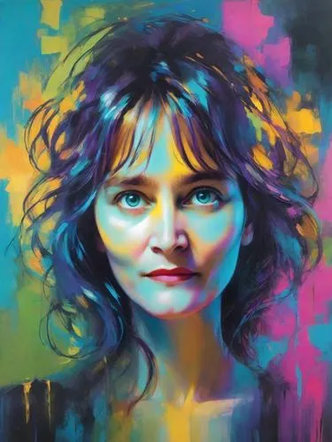 delenn,girl portrait,woman portrait,portrait of a girl,ronstadt,face portrait,seni,mystical portrait of a girl,blue painting,lenkiewicz,fantasy portrait,oil painting,nielly,bjork,oil painting on canvas,digital painting,art painting,paschke,woman face,varda