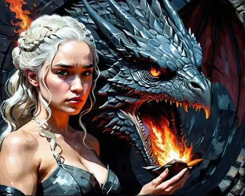 targaryen,daenerys,dany,azor,dragonfire,black dragon,dragon fire,dragones,dragonriders,dragonja,dragonslayer,imerys,dragon slayer,dragonheart,dragonlord,dragons,brisingr,lorian,midir,dragon,Conceptual Art,Oil color,Oil Color 08