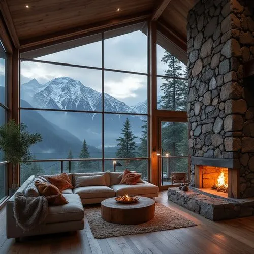 the cabin in the mountains,alpine style,fire place,house in the mountains,coziness,chalet,beautiful home,house in mountains,fireplaces,warm and cozy,coziest,snow house,winter window,log fire,fireplace,cozier,mountainview,crib,sunroom,british columbia,Photography,General,Realistic