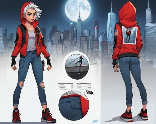 concept art,anime japanese clothing,jacket,school clothes,two-point-ladybug,costume design,harley quinn,red hood,fashion vector,comic character,rain suit,webbing clothes moth,sports uniform,dry suit,fashionable clothes,high-visibility clothing,sports gear,school uniform,winter clothing,bolero jacket,Unique,Design,Character Design