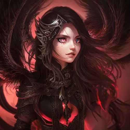 female mage ,fantasy portrait,dark angel,atala,black raven,archangel,raven girl,crow queen,gara,vampire lady,blood maple,vampire woman,devil,black angel,dark elf,evil fairy,gothic portrait,fantasy art