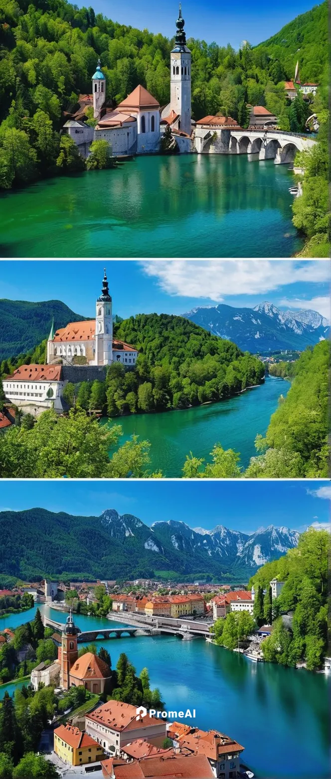 * Drive to Ljubljana**   1 hour**   * Explore Ljubljana's Old Town and Market Square**   3.5 hours**   * Drive to Lake Bled**   30 minutes**   * Lunch at Vila Preseren. Stroll around Lake Bled and boa