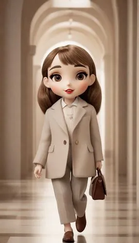 fashion doll,fashion dolls,businesswoman,business woman,designer dolls,bussiness woman,woman in menswear,female doll,business girl,agnes,fashion girl,spy,spy visual,woman walking,clay doll,white-collar worker,cloth doll,women fashion,animated cartoon,fashionable girl,Photography,Cinematic