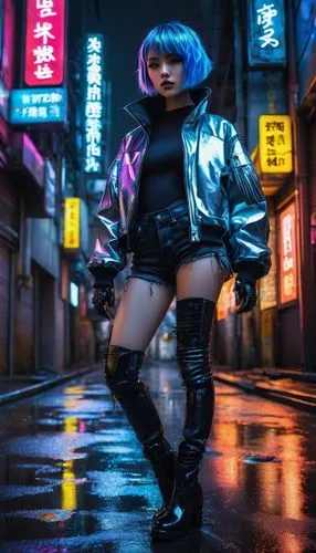 cyberpunk,harajuku,tokyo,hk,tokyo ¡¡,shibuya,taipei,tokyo city,futuristic,neon lights,shinjuku,neon light,osaka,80s,kotobukiya,hong,retro woman,cyber,retro girl,neon,Art,Artistic Painting,Artistic Painting 32