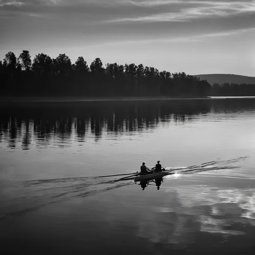 evening lake,kayaker,canoeing,monopod fisherman,paddling,people fishing,rowing,czorsztyn lake,fishing float,canoe,row boat,fishermen,watercraft rowing,paddler,rowing-boat,canoes,auwaldsee,kayak,row-boat,calm waters,Photography,Black and white photography,Black and White Photography 08