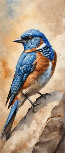 bird painting,western bluebird,kingfisher,bluebird perched,male bluebird,bluebird female,eastern bluebird,bird illustration,tickell's blue flycatcher,bluebird,coastal bird,alcedo atthis,blue wren,giant kingfisher,rufous,lazuli bunting,bird drawing,blue bird,common kingfisher,swallow,Illustration,Paper based,Paper Based 24