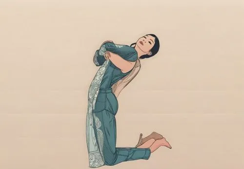 Line drawing of a human couple.,an image of a woman holding onto another woman,fonteyn,rotoscoped,keersmaeker,harlequinade,ratmansky,ganyu,Illustration,Vector,Vector 03