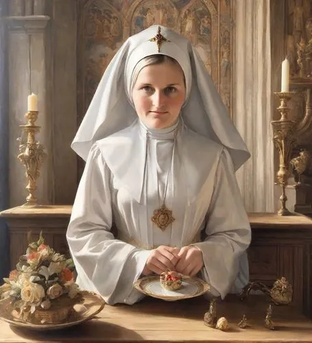 postulant,carmelite order,lacordaire,timoshenko,sacristan,novitiate,sspx,portrait of christi,wojtyla,clergywoman,maidservant,canoness,nunsense,foundress,franciszka,prioress,mediatrix,sendler,saint therese of lisieux,the prophet mary,Digital Art,Classicism