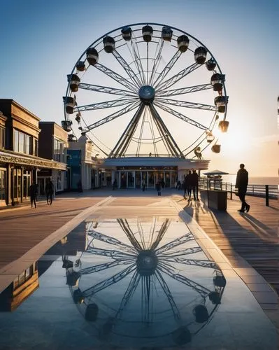 scheveningen,blankenberge,ostend,blackpool,roue,brighton pier,deauville,knokke,asiatique,navy pier,mamaia,oostende,havre,cabourg,ostende,santa monica pier,bexhill,bicycle wheel,morecambe,gdynia,Illustration,Paper based,Paper Based 07