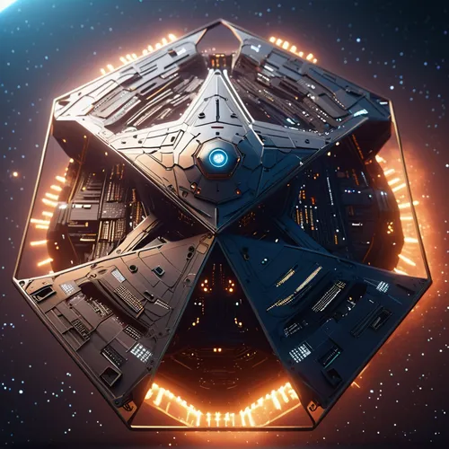 Complex heptagon star-ship in the middle of andromeda galaxy,ethereum logo,euclid,millenium falcon,ethereum icon,star ship,spacescraft,star polygon,victory ship,space ship model,flagship,hub,carrack,s