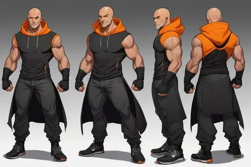 heihachi,nappa,male character,yogiji,sakazaki,concept art,daken,character animation,saitek,sagat,turnarounds,male poses for drawing,saitov,genma,orange robes,vamana,draiman,saitoh,xehanort,rugal,Unique,Design,Character Design