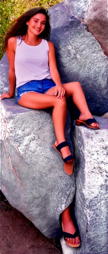 girl sitting,blurred background,photo shoot with edit,metate,stone bench,stone background,photographic background,balanced boulder,rocks,photo effect,photo art,jeans background,background with stones,image editing,foot model,kimberlain,kaaterskill,digital photo,stone foot,hinemoa,Photography,Fashion Photography,Fashion Photography 24