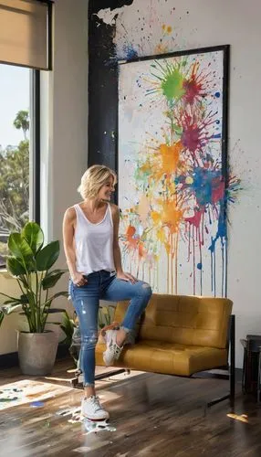 dance with canvases,modern decor,paint splatter,painting technique,contemporary decor,boho art,abstract painting,meticulous painting,painted wall,wall art,flower painting,boho art style,paintings,art painting,blonde woman reading a newspaper,painting,riopelle,glass painting,wall paint,woman sitting,Conceptual Art,Graffiti Art,Graffiti Art 08