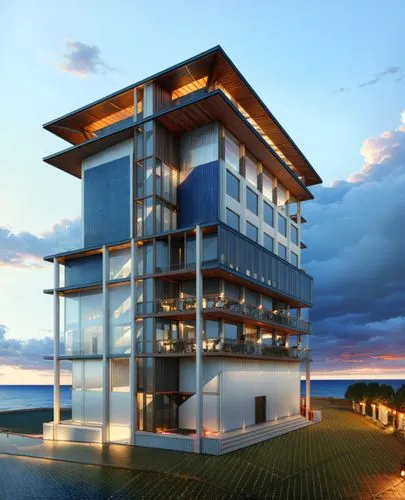 penthouses,oceanfront,modern architecture,umhlanga,cube stilt houses,condominia,Anime,Anime,General