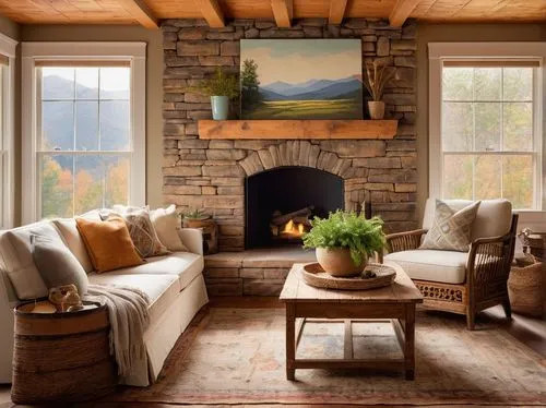 fireplaces,fireplace,fire place,alpine style,family room,rustic,rustic aesthetic,sitting room,wooden beams,country cottage,coziness,warm and cozy,the cabin in the mountains,chimneypiece,living room,coziest,wood stove,livingroom,contemporary decor,luxury home interior,Art,Classical Oil Painting,Classical Oil Painting 23