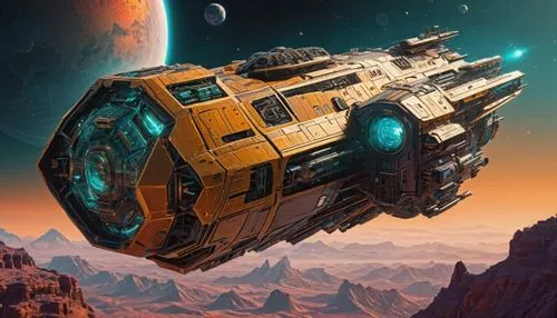 dreadnought,valerian,carrack,lunar prospector,io,spacecraft,mining excavator,gas planet,victory ship,fast space cruiser,tau,transport,sci fiction illustration,deep-submergence rescue vehicle,phobos,air ship,space ships,traveller,vulcania,fleet and transportation