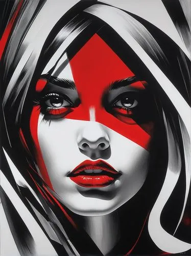 rone,nielly,elektra,red paint,redlined,cool pop art,Conceptual Art,Fantasy,Fantasy 20