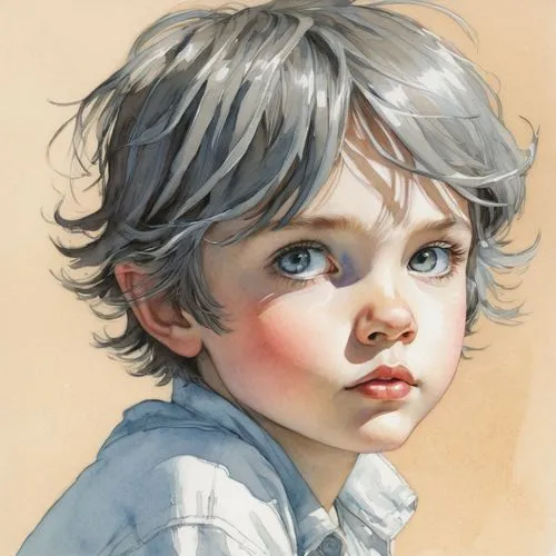 digital painting,kommuna,gavroche,krita,kids illustration,watercolor,watercolor blue,watercolor painting,watercolour paint,colored crayon,enfant,adrien,finnian,colored pencils,little boy,watercolor pencils,pencil color,color pencils,watercolor sketch,eidan,Illustration,Paper based,Paper Based 17