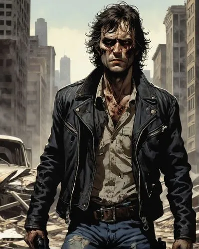 wolverine,renegade,drover,sci fiction illustration,merle black,athos,tyrion lannister,post apocalyptic,lincoln blackwood,mad max,preacher,che,game illustration,crossbones,cg artwork,biker,the wanderer,main character,dean razorback,dead earth,Conceptual Art,Fantasy,Fantasy 06