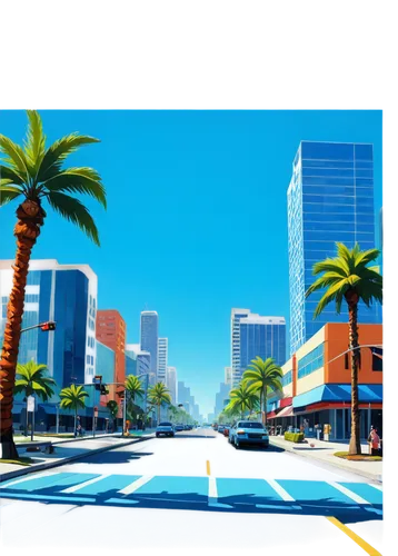 californie,garrison,californian,californica,beverly hills,autopia,sandiego,encino,anaheim,sandag,los angeles,classic car and palm trees,palmtrees,city highway,irvine,socal,luxehills,cartoon video game background,boulevard,wilshire,Conceptual Art,Oil color,Oil Color 04