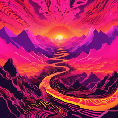 mountain sunrise,lava,volcano,alpine sunset,fire mountain,mountain road,mountains,vast,acid lake,mountain,himalaya,mountain highway,mountain pass,sun,volcanic,mountain world,trip computer,aura,winding road,colorful foil background