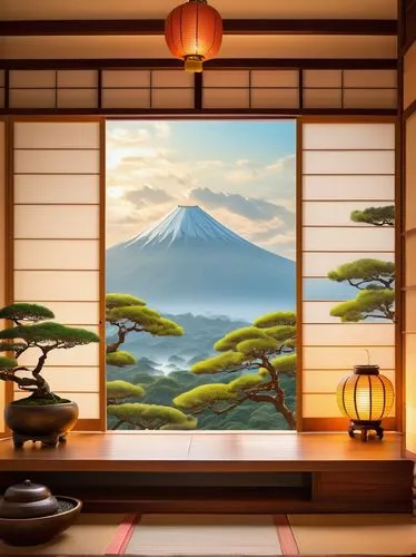 japanese-style room,japanese background,ryokan,tea ceremony,cartoon video game background,japanese sakura background,japanese art,japan landscape,japanese floral background,landscape background,japanese mountains,ryokans,background with stones,mountain scene,japanese zen garden,background design,teahouse,sakura background,japanese shrine,dojo,Illustration,Realistic Fantasy,Realistic Fantasy 01