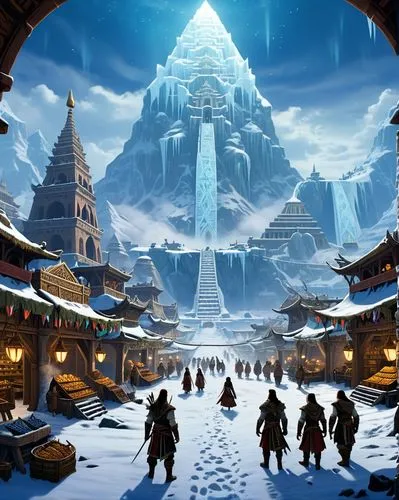 jotunheim,icewind,tunheim,erebor,theed,tengri,winter village,labyrinthian,ancient city,uzala,winter festival,neverwinter,turion,ice castle,shambhala,tirith,hall of the fallen,hyperboreans,ordos,zeravshan