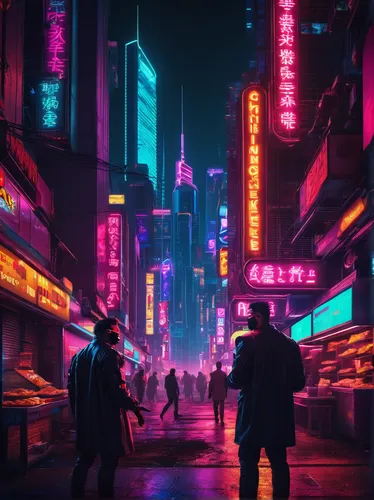 cyberpunk,tokyo city,shinjuku,shanghai,tokyo,hong kong,hk,cityscape,colorful city,kowloon,taipei,chinatown,neon arrows,vapor,shibuya,neon ghosts,futuristic,dystopian,urban,aesthetic,Conceptual Art,Sci-Fi,Sci-Fi 26