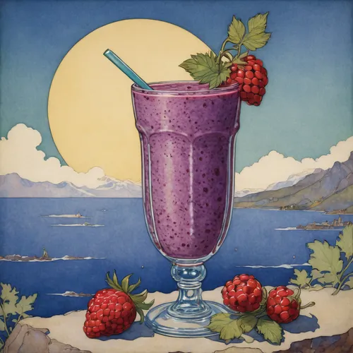 Describe the refreshing taste of a berry smoothie on a sunny day.,berry shake,currant shake,smoothie,smoothies,loganberry,summer still-life,strawberry smoothie,health shake,smoothy,boysenberry,berry q