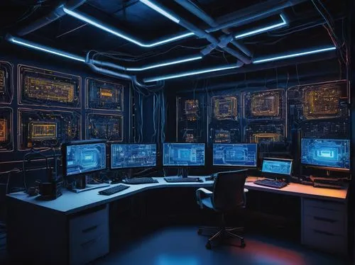 computer room,the server room,computer workstation,cyberscene,monitor wall,computerworld,spaceship interior,computerized,working space,cybernet,cybertown,modern office,cybertrader,workstations,research station,cyberview,control center,cyberpatrol,ufo interior,blur office background,Illustration,Abstract Fantasy,Abstract Fantasy 07