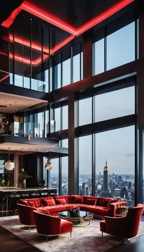 penthouses,skybar,sky apartment,andaz,skyloft,top of the rock,apartment lounge,minotti,gansevoort,japan's three great night views,livingroom,suites,tishman,red tones,luxe,lounges,intercontinental,clubroom,luxury hotel,luxury suite,Photography,General,Realistic